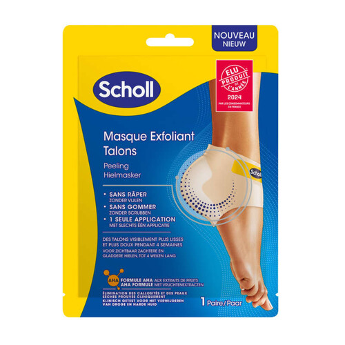 Scholl Masque Pieds Exfoliant Talon Peeling x2