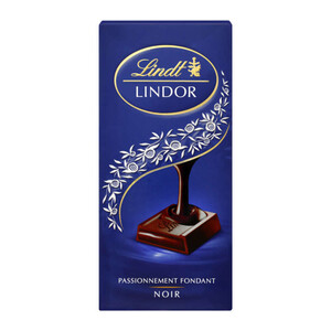 Lindt Tablette Lindor Chocolat Noir 150g