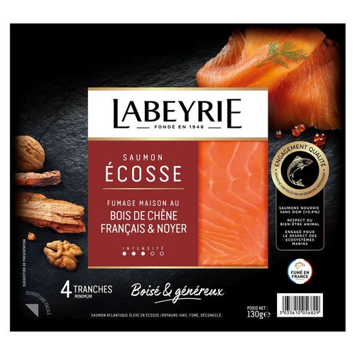 Labeyrie Saumon Fumé D'Ecosse 4 tranches 130g