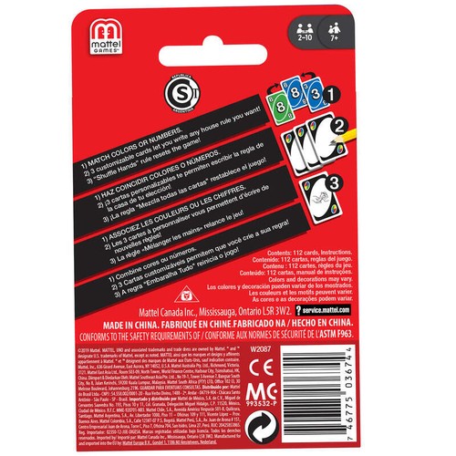 Mattel Cartes UNO Clipstrip