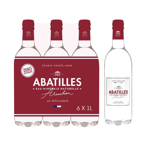 Abatilles Eau Minérale Naturelle Finement Pétillante 6x100cl