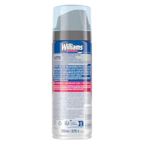 Williams Mousse À Raser Peau Sensible 200ml