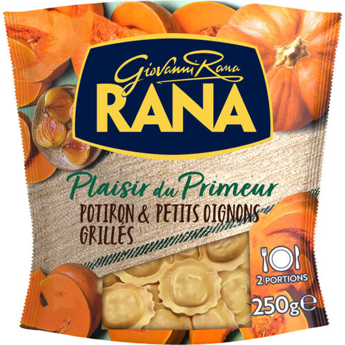 Giovanni RANA Plaisir du Primeur Ravioli Girasoli Potiron & Petits Oignons Grillés 250g