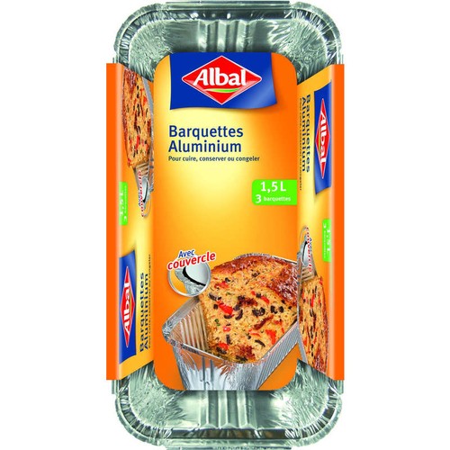 Albal Barquettes aluminium 3x1.5L