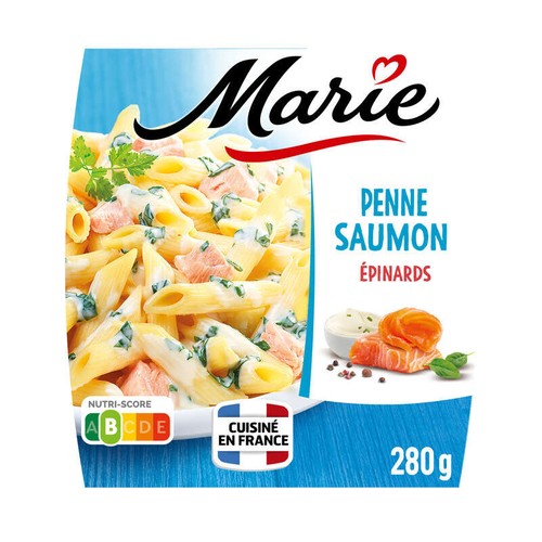 Marie Penne saumon et crème d'épinards 280g