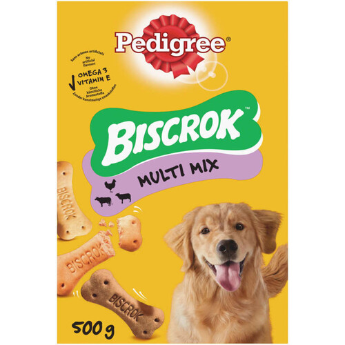 Pedigree Biscrok Biscuits multi mix pour chien 500g