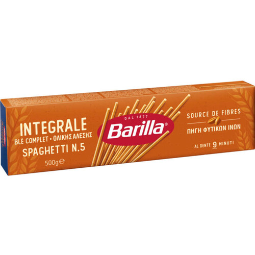 Barilla pates spaghetti au blé complet integrale 500g