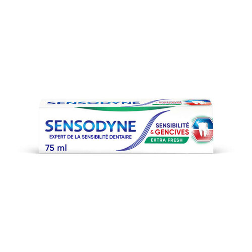 Sensodyne Dentifrice Sensibilité & Gencives Extra Fresh 75ml