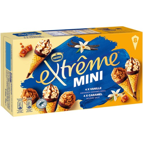 Nestlé Extrême 8 Mini Caramel beurre salé 312g