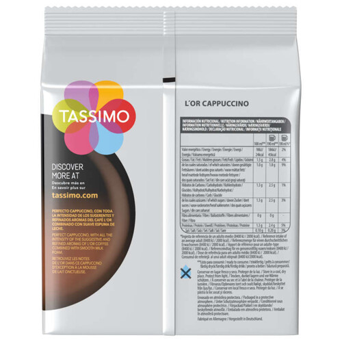 Tassimo L'Or Cappuccino x8 dosettes 267g