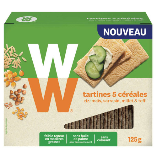 WW tartines craquantes 5 céréales 125g