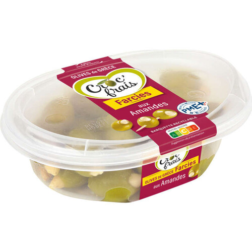 Croc'Frais Olives Vertes Farcie aux Amandes 200g