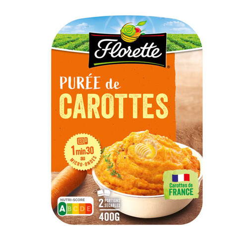 Florette purée de carottes sans additif 2x200g