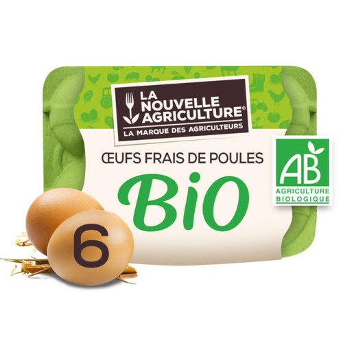 La Nouvelle Agriculture Œufs Frais Bio x6