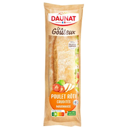 Daunat Baguette le goûteux poulet rôti mayonnaise 220g