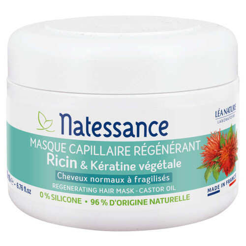 [Para] Natessance Masque Capillaire Régénérant Kératine et Ricin 200ml