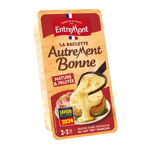 Entremont raclette nature autrement bonne 2-3 personnes 350g