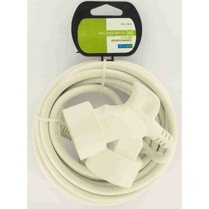 Trefilaction Prolongateur 3X1,5 4M 16A Blanc