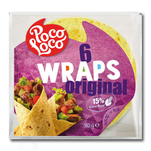 Poco Loco wraps original 15% - 380g