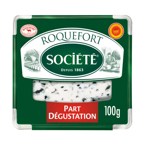 Societe roquefort fromage aop au lait cru de brebis 100g