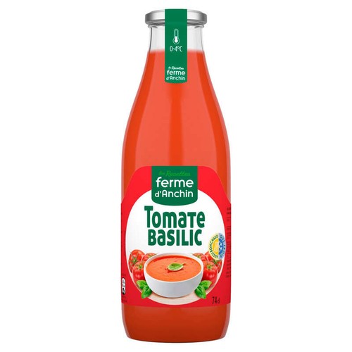 Les Recettes Ferme d'Anchin Soupe Tomate Basilic 74cl