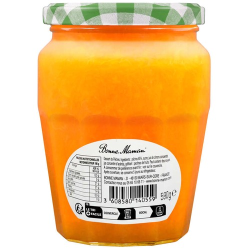 Bonne Maman Compotée Pêches 590g