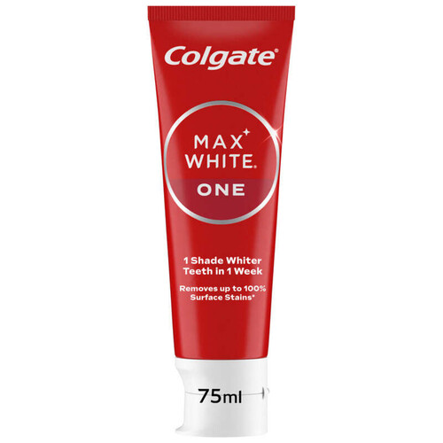 Colgate Max Dentifrice blancheur White One 75ml