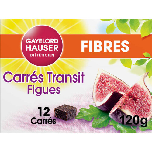 Gayelord Hauser Complément Alimentaire Carrés Transit Figues & Fibres 120G