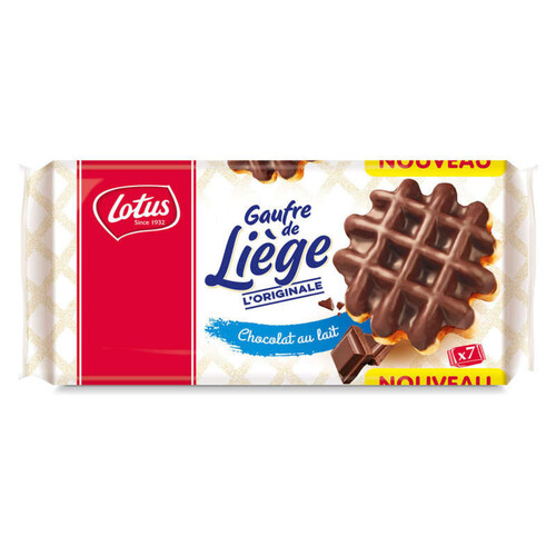 Lotus Bakeries Gaufre De Liege Chocolat Au Lait 7X1P
