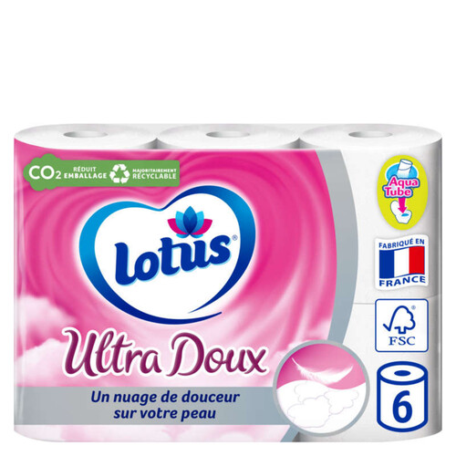 Lotus Papier Toilette Ultra Doux x6 rouleaux