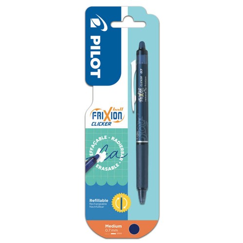 Pilot 1 Stylo Effaçable Frixion Ball Clicker Bleu Nuit