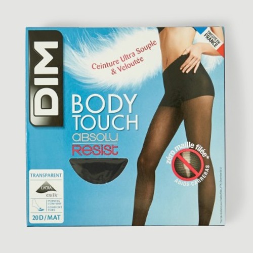 Collant Transparent Et Résistant, Noir, 20D, Body Touch DIM - T3