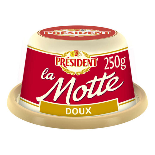 Président Beurre Gastronomique doux 82% MG Motte 250g