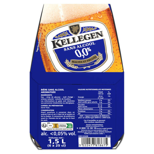 Kellegen Bière sans alcool 6x25cl