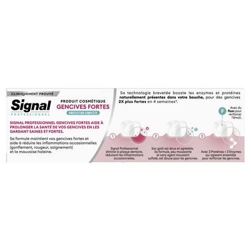 Signal Dentifrice Gencives Fortes Protection Complète 75ml