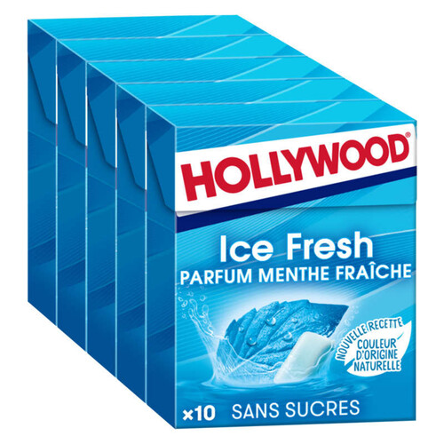 Hollywood Ice Fresh Chewing-gum Menthe Fraîche sans sucres 70g