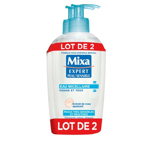 Mixa Expert Lot 2 Eau Micellaire Visage & Yeux 2x200ml