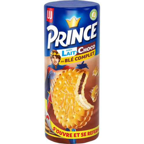 Lu Prince Biscuits fourrés au Chocolat Lait Blé Complet 300g
