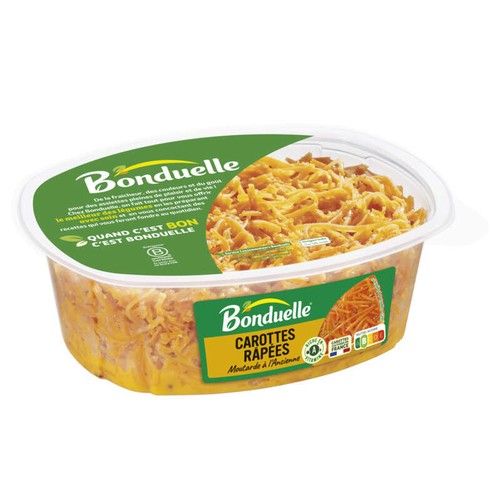 Bonduelle Carottes râpées à la moutarde à l'ancienne 300g
