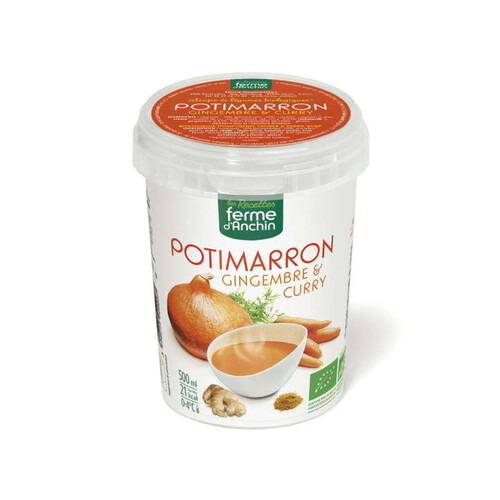 Ferme D'Anchin soupe bio potimarron gingembre & curry 500ml