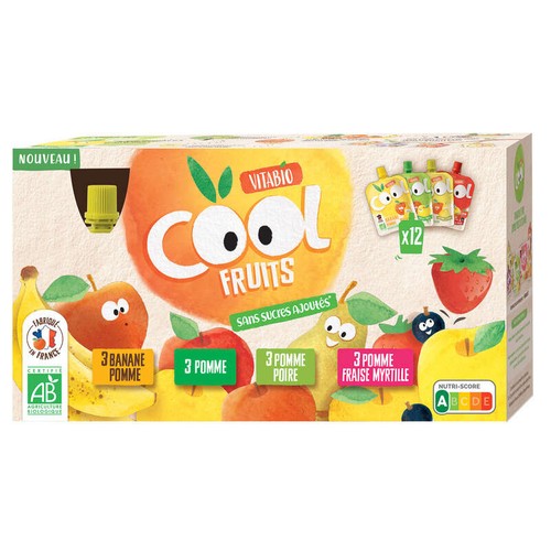 Vitabio Cool Fruits Bio 12x90g
