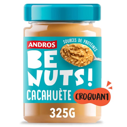 Andros Beurre De Cacahuète Croquant 325g