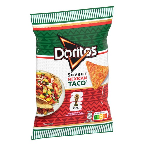 Doritos Chips Tortilla Goût Taco Mexicain 160g