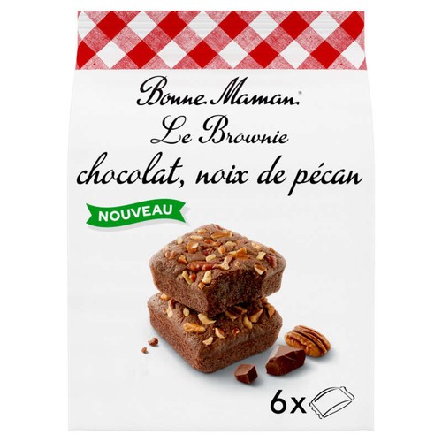 Bonne Maman Brownie chocolat pécan x6 210g