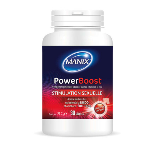 Manix Power Boost Stimulant Sexuel 100% Naturel X30
