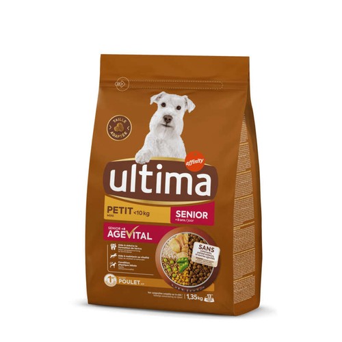 Ultima Croquettes Chien Mini Senior Agevital +8Ans 1.35Kg
