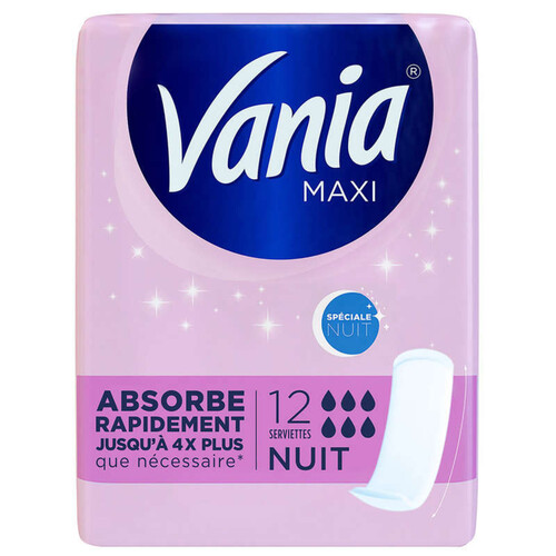 Vania Maxi Serviettes Nuit X12