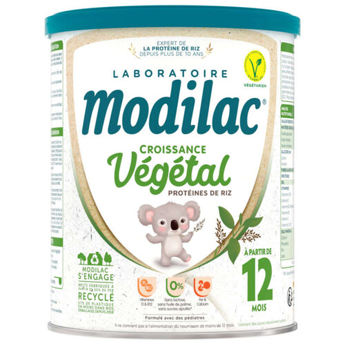 Modilac Lait de Croissance en Poudre Végétal 700g