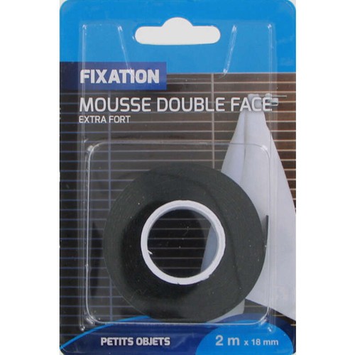 Trefilaction Ruban Mousse Double Face Fort 18Mmx2M
