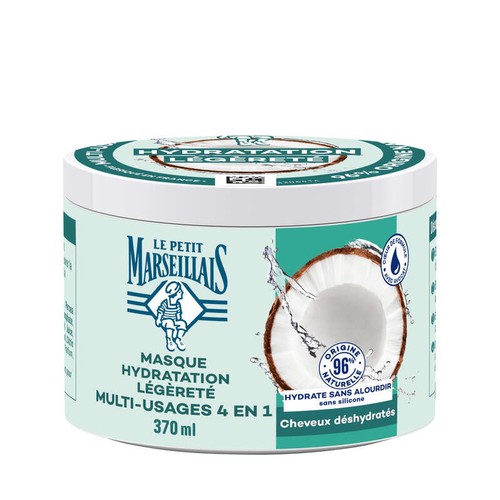 Le Petit Marseillais Masque 4En1 Hydratation Eau de coco 370ml